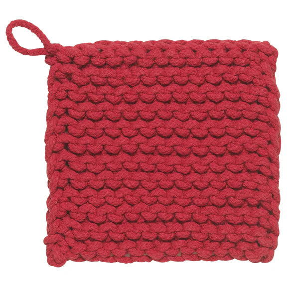 Danica Heirloom Knit Pot Holder, Chilli