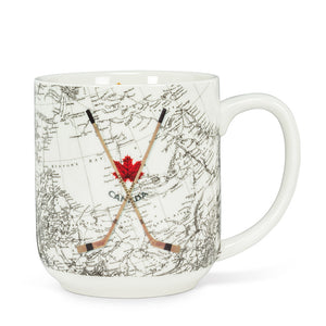 Abbott Hockey Sticks & Map Mug