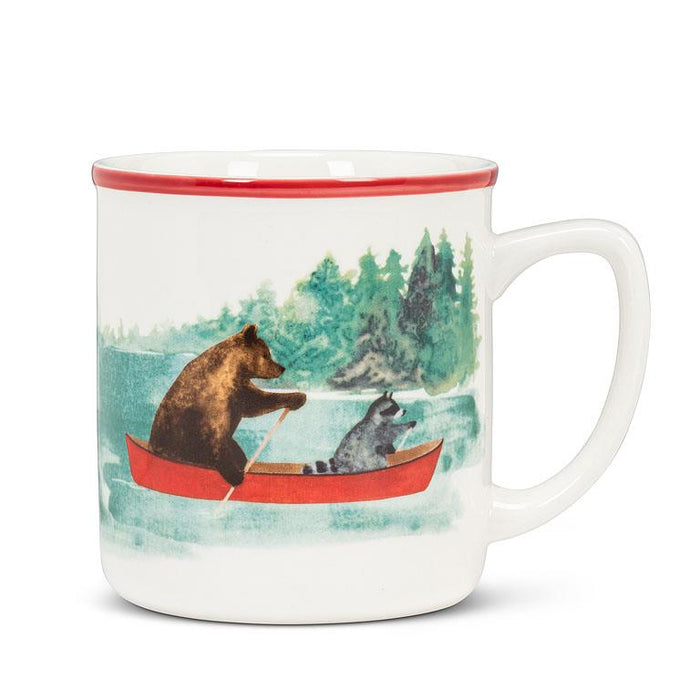 Abbott Mug 16oz, Animals In Canoe