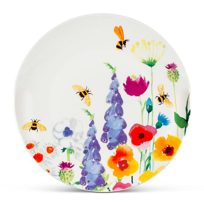 Abbott Bright Limelight Bee Garden Small Plate 8 Inch