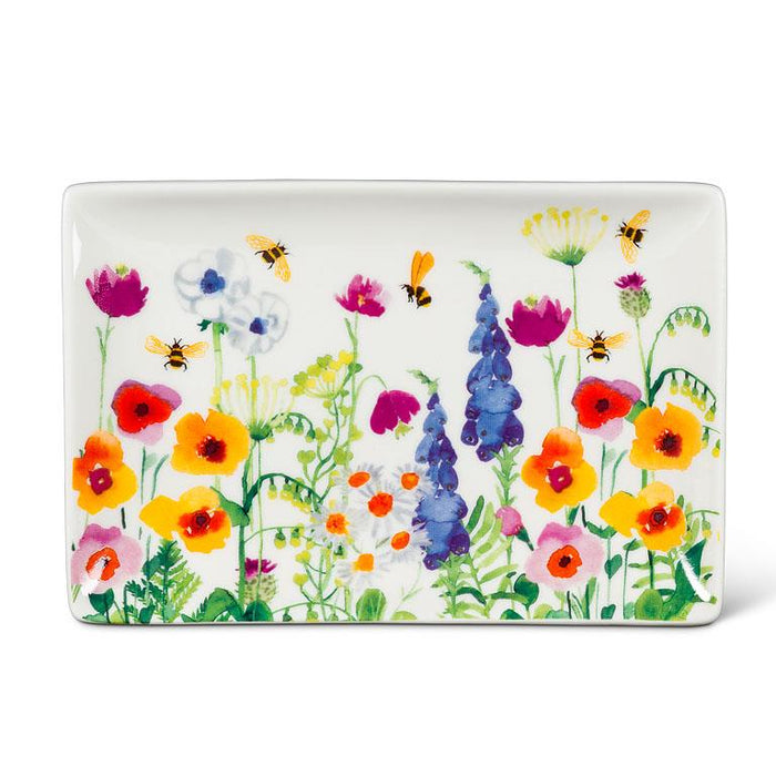 Abbott Bright Limelight Bee Garden Large Rectangular Plate