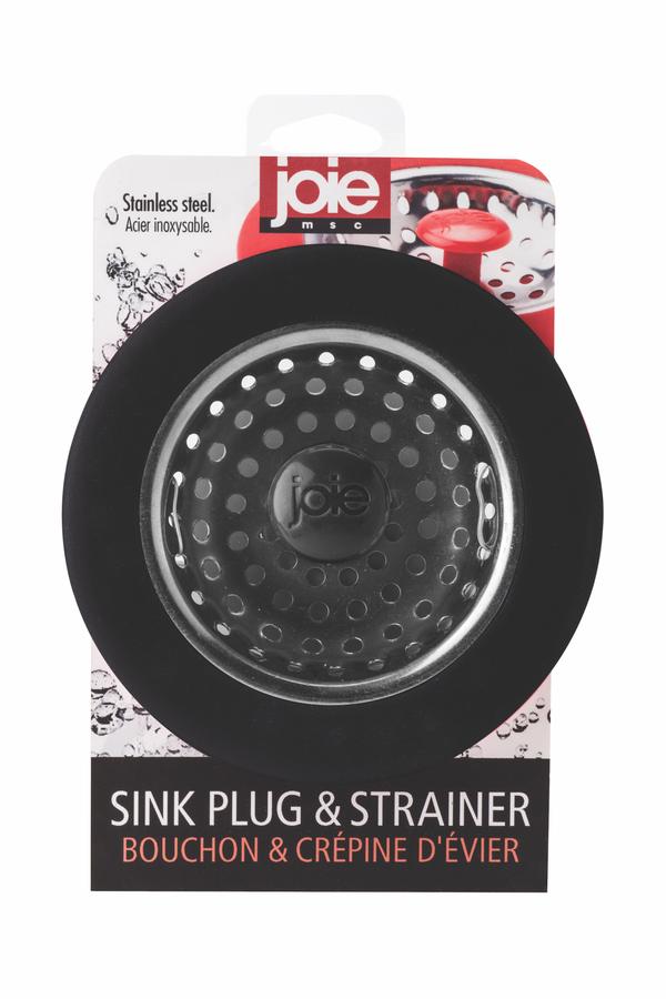 Joie Sink Plug & Strainer, Black