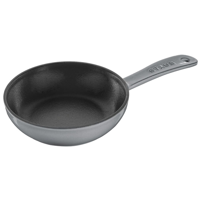 STAUB Cast Iron Frying Pan 16 cm | 6.5 Inch, Graphite-Grey