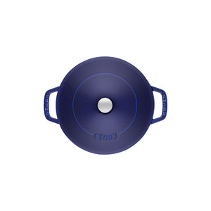 STAUB Round Braiser Saute Pan Chistera 3.7L, Dark-Blue