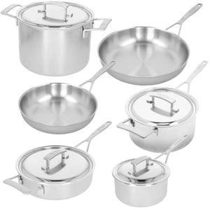 Demeyere Industry 10pc Stainless Steel Cookware Set