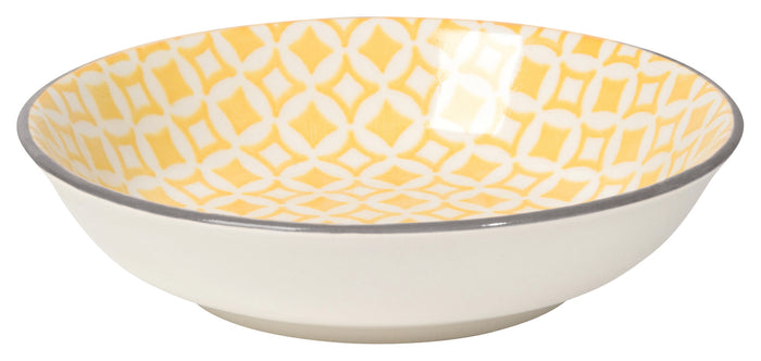 Danica Now Designs Dip Bowl, Yellow Diamonds