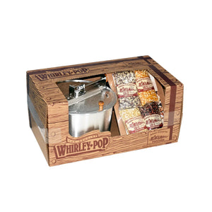 Amish Country Whirley Pop Popcorn Gift Set (with 4 x 4oz Popcorn Bags)