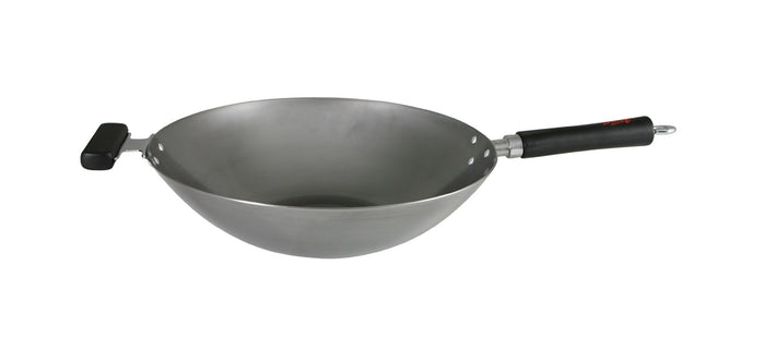 Dexam Swift Carbon Steel Wok 14 Inch