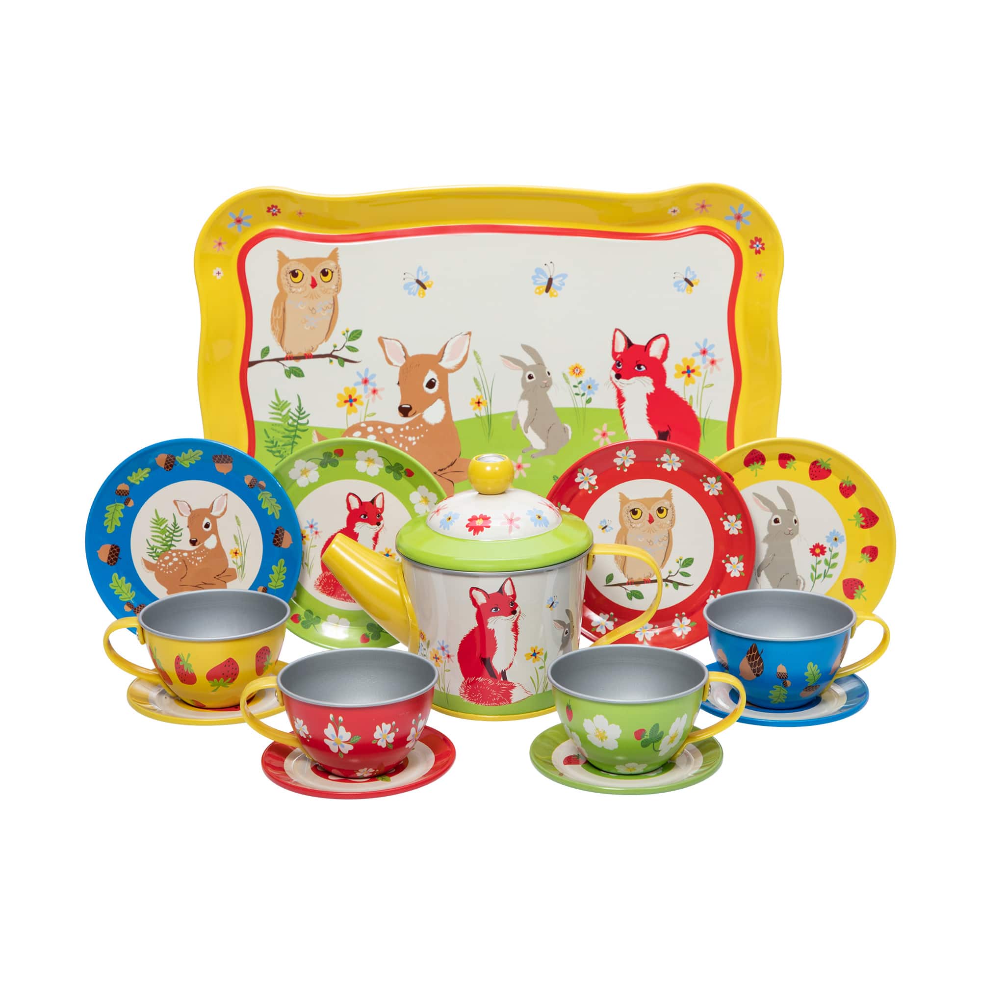 Schylling unicorn tin tea sales set