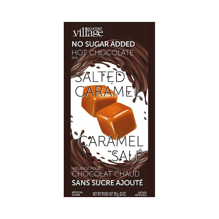 Gourmet Village Hot Chocolate Drink Mix, No Sugar Added Salted Caramel