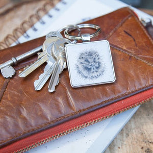 Wrendale Designs Keychain, 'Awakening' Hedgehog