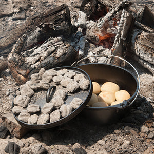 Lodge Cast Iron Camp Dutch Oven 6qt