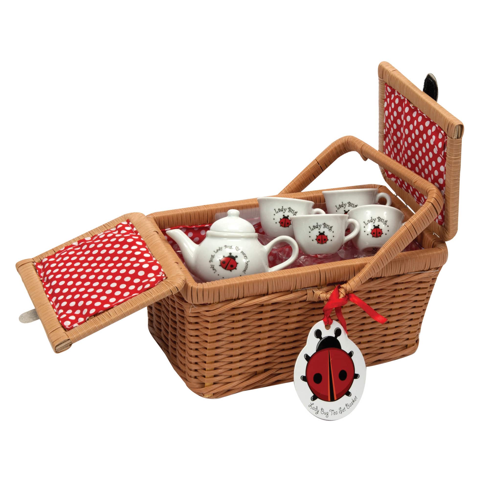 Schylling Ladybug Tea Set Basket