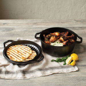 Lodge Cast Iron Double Dutch Oven 6qt