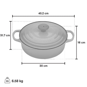 Le Creuset Shallow Round Dutch Oven 6.2L, Artichaut