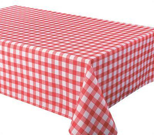 Texstyles Deco Tablecloth 58 x 78 Inch, Percalle Red