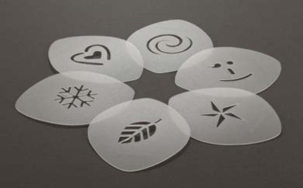 Aerolatte Cappuccino Art Coffee Stencils Set