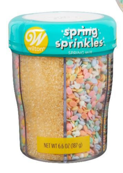 Wilton 6-Cell Spring Easter Bunny Sprinkles Mix