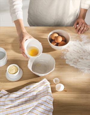 Danica Now Designs Egg White Separator Bowl, Matte White