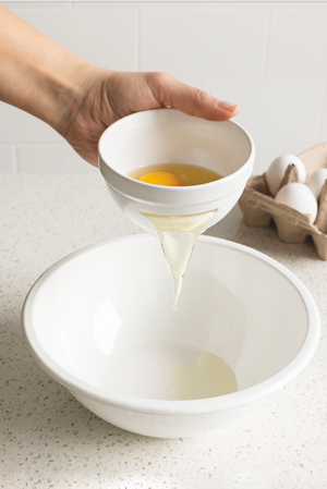 Danica Now Designs Egg White Separator Bowl, Matte White