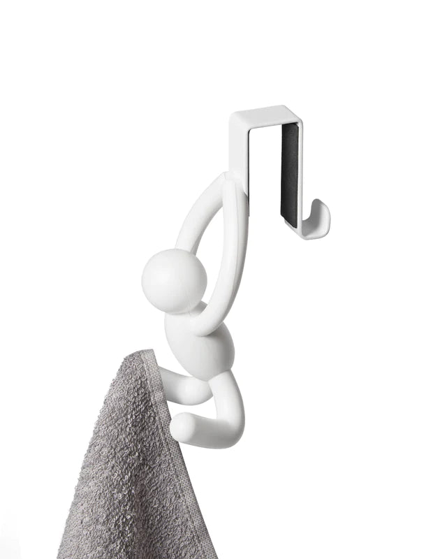 Umbra Buddy Over The Cabinet Hook Set of 2, White