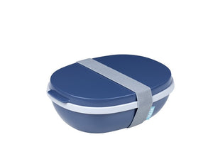 Mepal ELLIPSE Duo Lunch Box, Nordic Denim