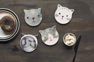 Danica Jubilee Soak Up Coasters Set of 4, Cats Meow