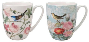 McIntosh Mug Set of 2, Bird Garden