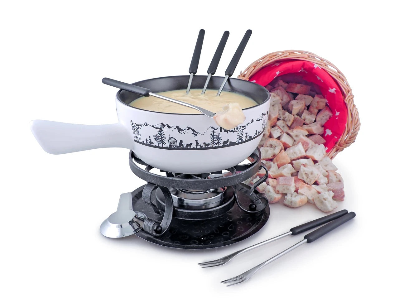 Stainless Steel Fondue Set, Bienne