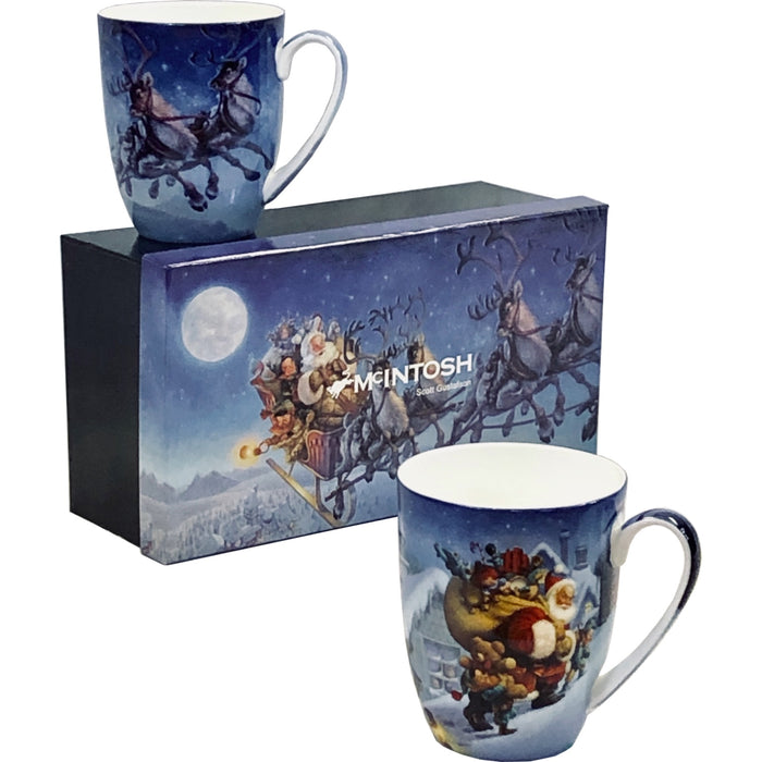 McIntosh Mug Set of 2, Santa Claus