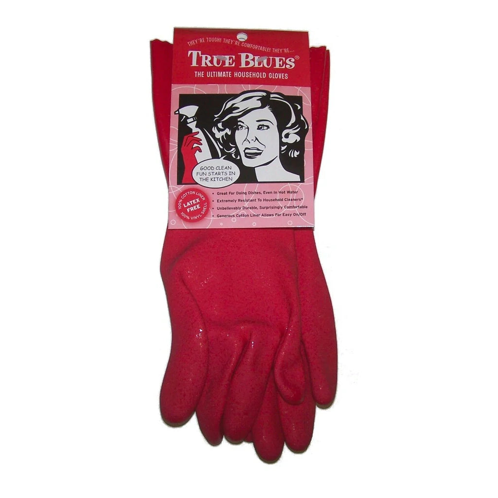 True Blue Medium Rubber Gloves, Red – Kitchen Boutique Canada
