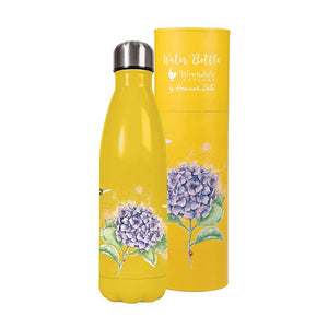 Wrendale Designs Water Bottle 500ml, 'Hydrangea'